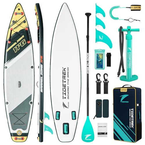 Image of 11'6 inch Inflatable Stand Up Paddle Boards, Premium SUP Accessories, Non-Slip Comfort Deck for Youth & Adults