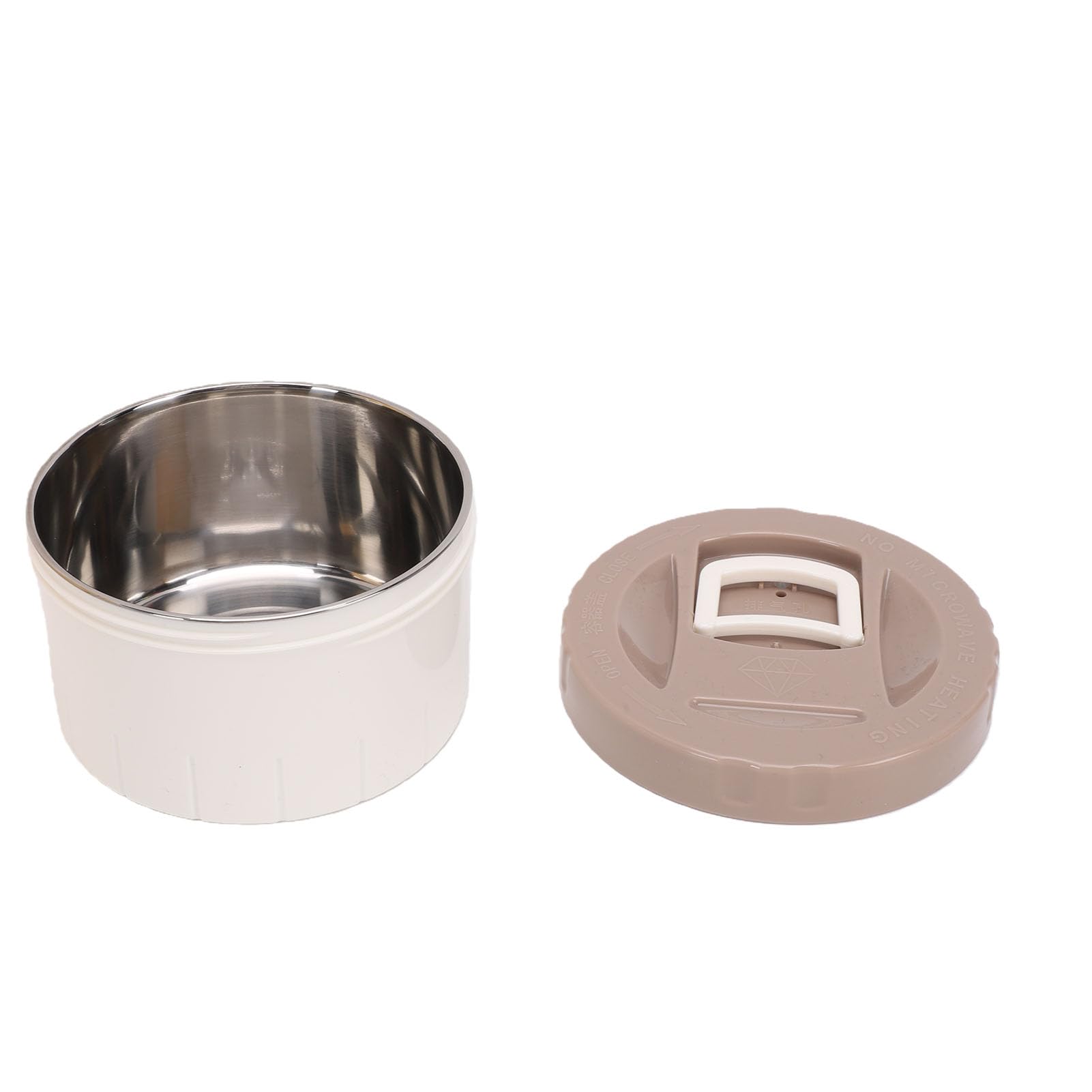 banapoy Aislada de Acero Inoxidable de 3 Capas, Juego de Contenedores de Almuerzo Aislados Portátiles, Apilable para Comida Caliente, Tarro Térmico para Mujeres y Hombres