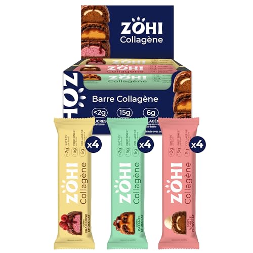 Barres au collagène et protéines ZOHI pour la récupération et la beauté de la peau