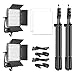 2 Packs Dimmable Bi-Color LED Video Lighting Kits with APP Control, 50W Optical Lens Variable 3200K~5600K, CRI 97+ LED Panel Light, Photography Lighting Kit, for YouTube Studio Photography