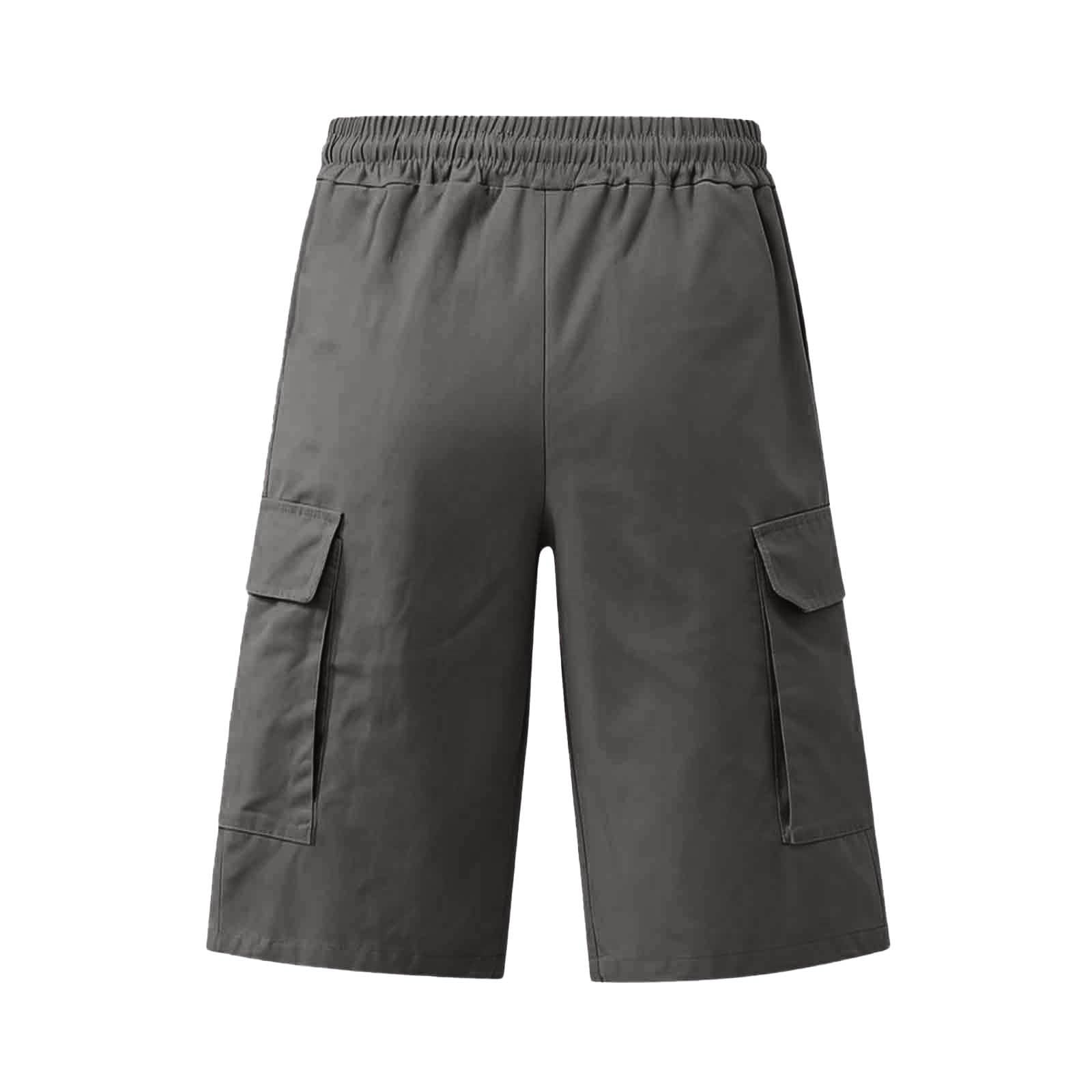 Cargo Shorts Herren Sommer Kurze Cargohose Arbeitshosen Männer Kurz Baggy Wanderhose Outdoor Shorts Arbeitsshorts mit Vielen Taschen Sweatshorts Casual Sommerhosen Freizeitshorts Herrenshorts S-4XL