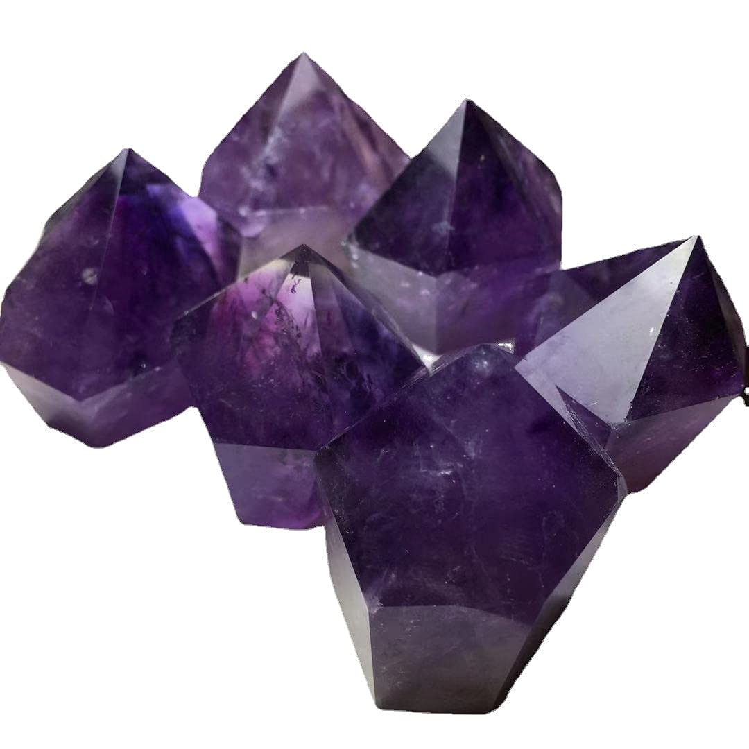 Amazon.co.jp: 1ピースナチュラルアメジストポイントナチュラル