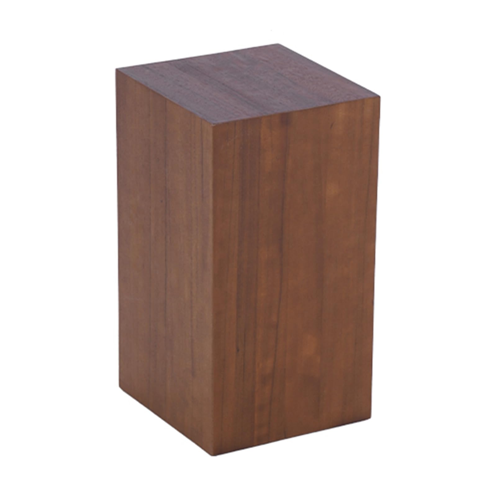 Présentoir empilable marron cube 21,5x40 cm pour décoration de fête