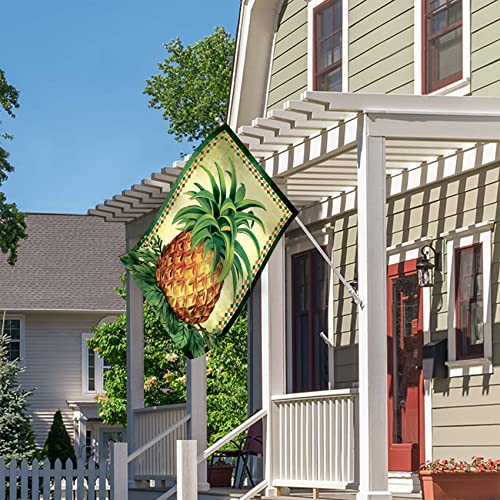 Morigins Tropical Pineapple Double Sided Summer House Flag 28"X40" #TOP5