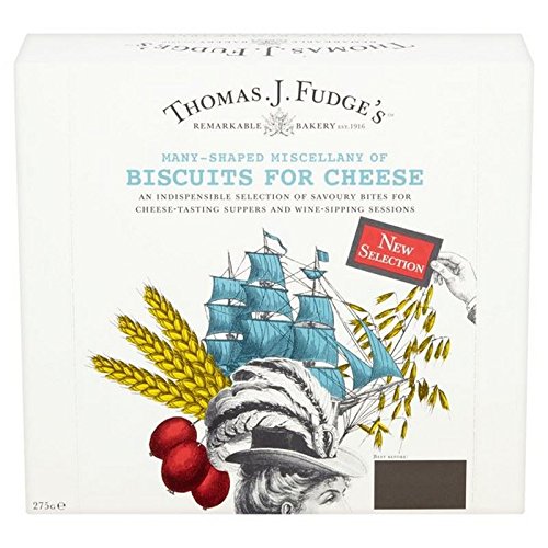 Thomas J Fudge's Many Shaped Miscellany of Biscuits for Cheese 275g