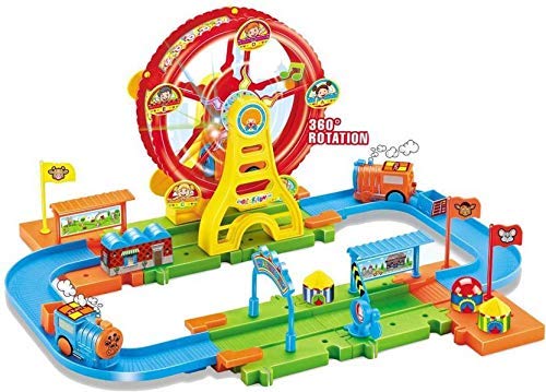 Webby S49 Ferris Wheel Train Set (Multi-Color, 40 Pieces)