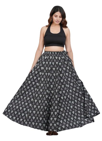 aarmad Women's Cotton Long Fashion Skirt | Traditional Ethnic Print Long Skirt for Women.-picture-24