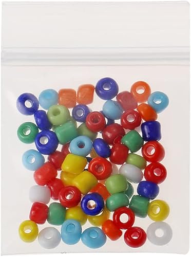 Miniatura 7 de Foopama 200 bolsas de plástico con cierre de polietileno de 1 pulgada x 1 pulgada de grosor, pequeñas bolsas de plástico transparentes con cierre de