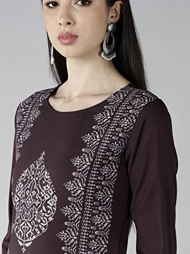 Image of Vaamsi Women's Polyester Regular Kurta