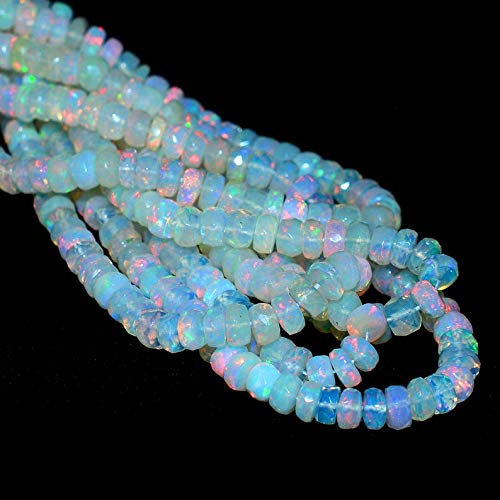 Perles en opale de feu naturelle AAA+ facettée pour création joaillerie haut de gamme