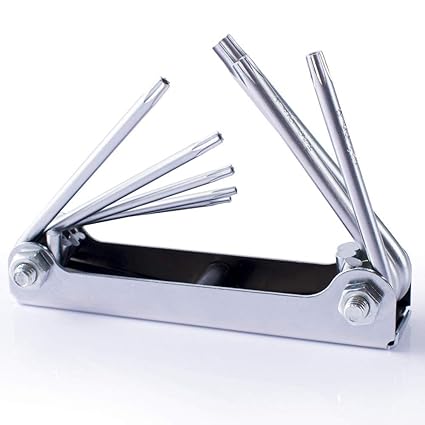 Kytaste Folding Star Key Wrench Set Screwdrivers Kit 8 Piece