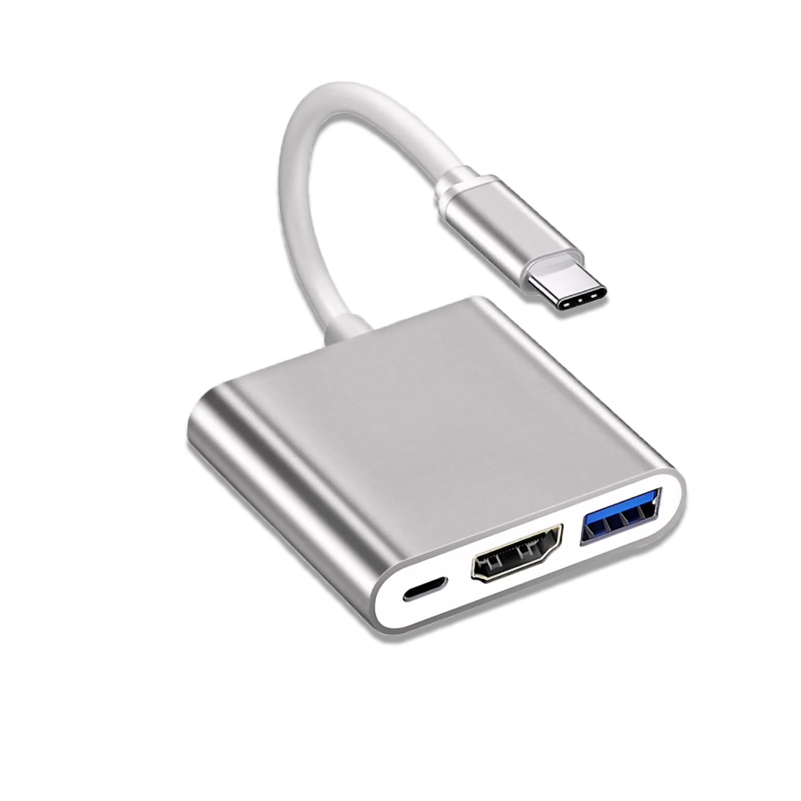 VGE 3-in-1 USB-C to HDMI Hubs, Usb C Adapter to Usb3.0 4K Ultra HD,5.0Gbps High-Speed Data Transfer, 100W PD Charging | Compatible with USB Keyboards,