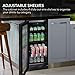 Whynter BBR-801BG Built Beverage Refrigerator and Cooler Mini Fridge with Glass Door with Lock, 3.0 Cubic Feet, Black, 100, Can