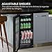 Whynter BBR-801BG Built Beverage Refrigerator and Cooler Mini Fridge with Glass Door with Lock, 3.0 cu. ft, Black, 80