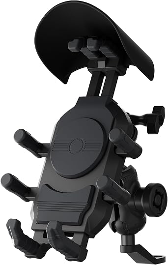 Motorcycle Phone Holder, 8-Claw Cellphone Rearview Mirror Mount