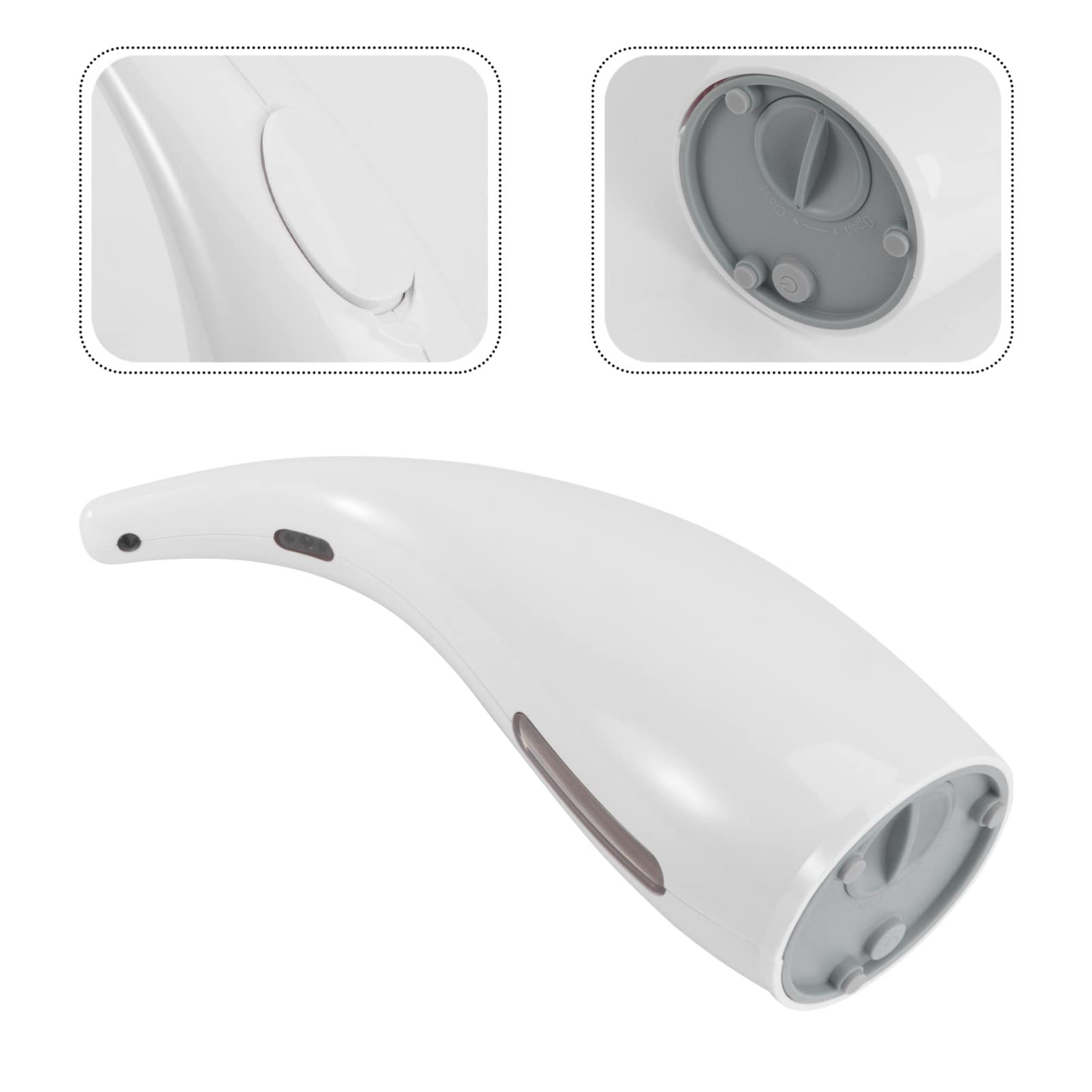 Hemobllo Dispenser Bianco Touchless Sensore Erogatore per Cucina e Bagno Batteria Facile da Installare e