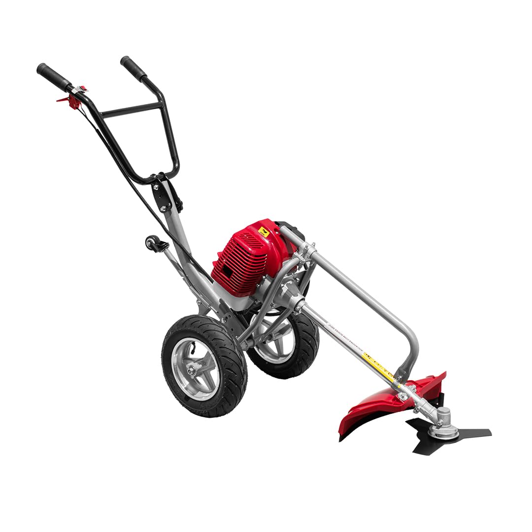 Petrol Brushcutter with Wheels BRICOFERR 52cc 2HP