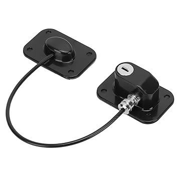 KTM Healthcare Window Door Lock Cable Restrictor, Anti Theft High Security Good Fixation Child Window Restrictor Casement Metal Lock Cylinder Stainless Steel for Home