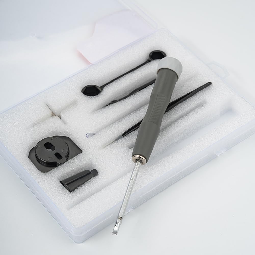 Angelrolle Wartungsset - Präzisionsreinigungswerkzeuge, kompaktes Reparaturset | Rostbeständige Edelstahl-Pinzette Schere, Schmierölbürste Produkt, Tackle Box