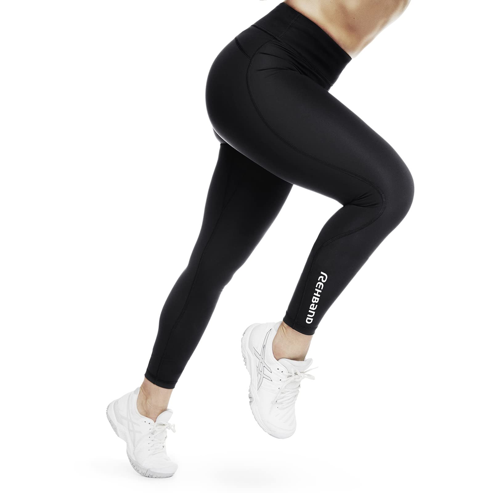 Rehband QD Kompressionshose Damen, Sportleggings für Frauen, Thermohose-Sport, Unterziehhose speichert Wärme