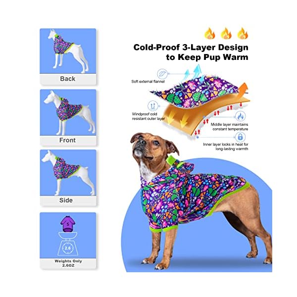 LovinPet Mastiff Dog Jackets, Warm Flussy Easy Wearing Dog Flannel Shirt, Crescendo Floral Plum Purple Fabric Prints Pets Clothe, Puppy Cold Weather Coats/Doggy Winter Apparel for Small Dog Breeds, LovinPet Mastiff Dog Jackets, Warm Flussy Easy Wearing Dog Flannel Shirt, Crescendo Floral Plum Purple Fabric Prints Pets Clothe, Puppy Cold Weather Coats/Doggy Winter Apparel for Small Dog Breeds,