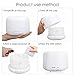 AromaLife 300ml Ultrasonic Aromatherapy Essential Oil Diffuser Cool Aroma Mist Humidifier with LED Light for Home and Office (White)