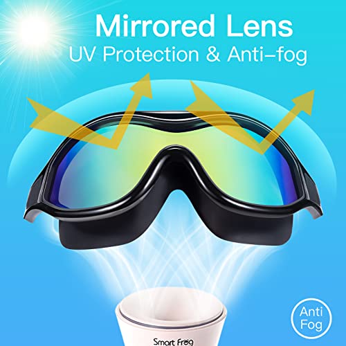 Image of Seago Swim Goggles Adult Youth Anti-Fog Wide Clear View Pool Goggles