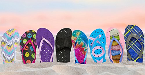 Showaflops Girl's Shower & Water Sandals for Pool, Beach, Camp and Gym Flip-Flop4