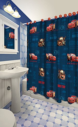 13pc Disney Pixar Cars Clubhouse Shower Curtain and Hooks Set