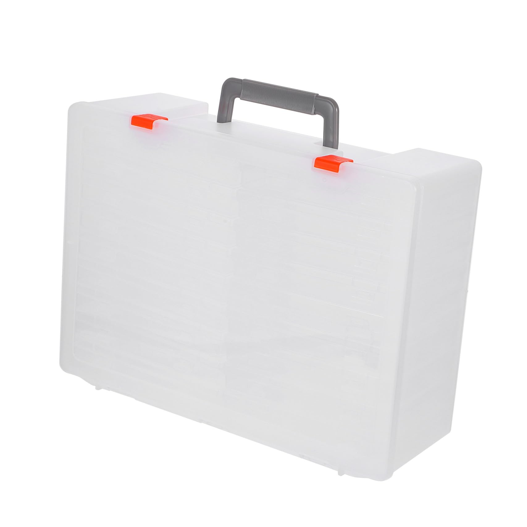 HOMSFOU 1ensemble Boîte De Rangement Multi-usage Pour Photos Et Fournitures Organisateur Transparent Avec Compartiments Pour Souvenirs Et Artisanales