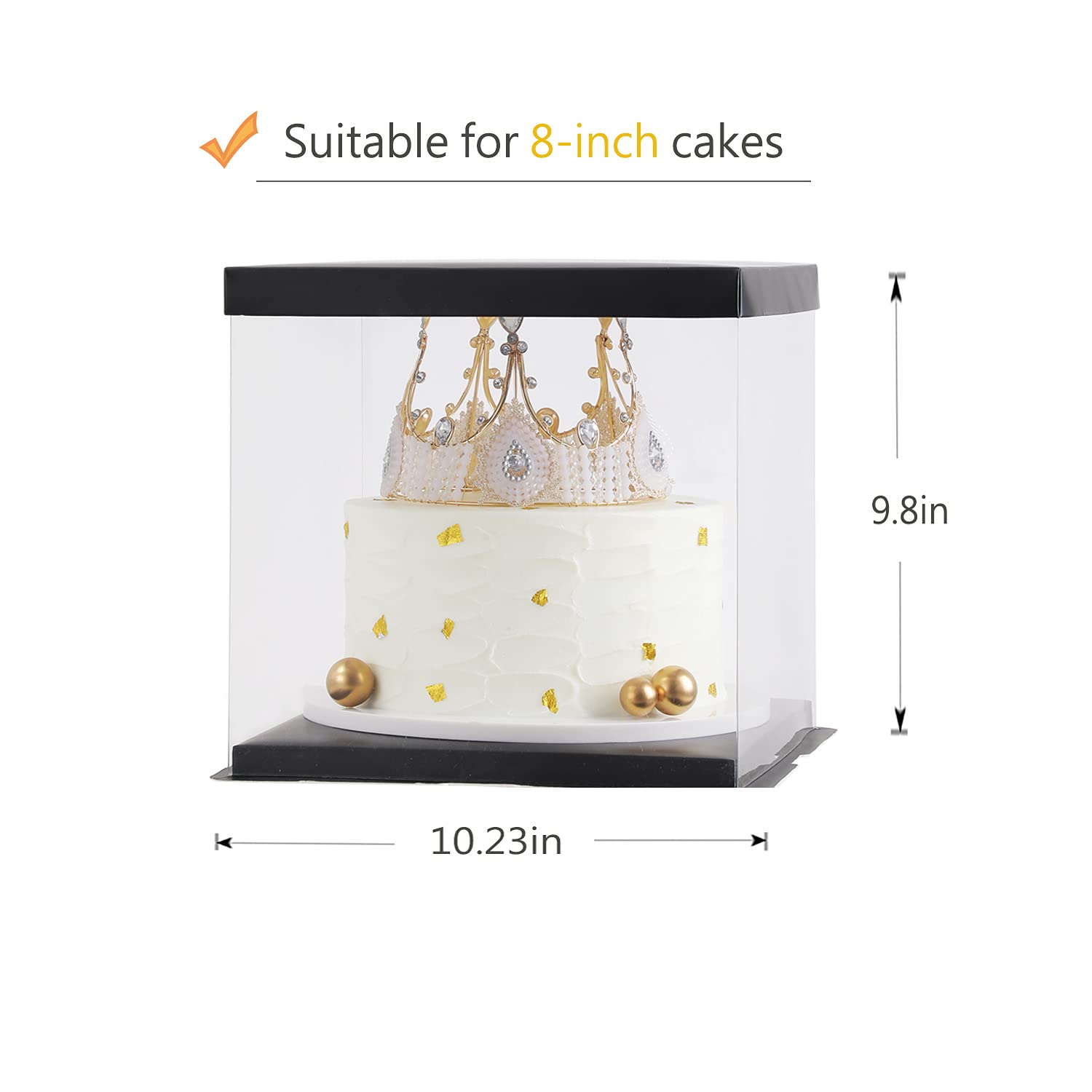 Elegant Cake Boxes - Clear Display Boxes -3