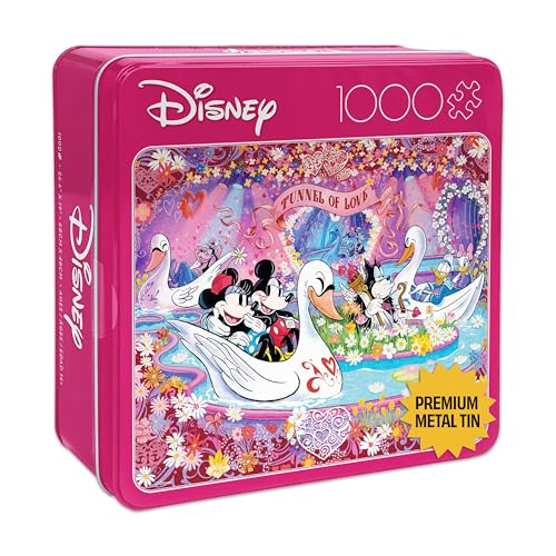 Buffalo Games Ceaco - Disney - Tunnel of Love - 1000 Piece Jigsaw Puzzle for Adults - Collectible Tin Case - Finished Size is 26.6 x 19