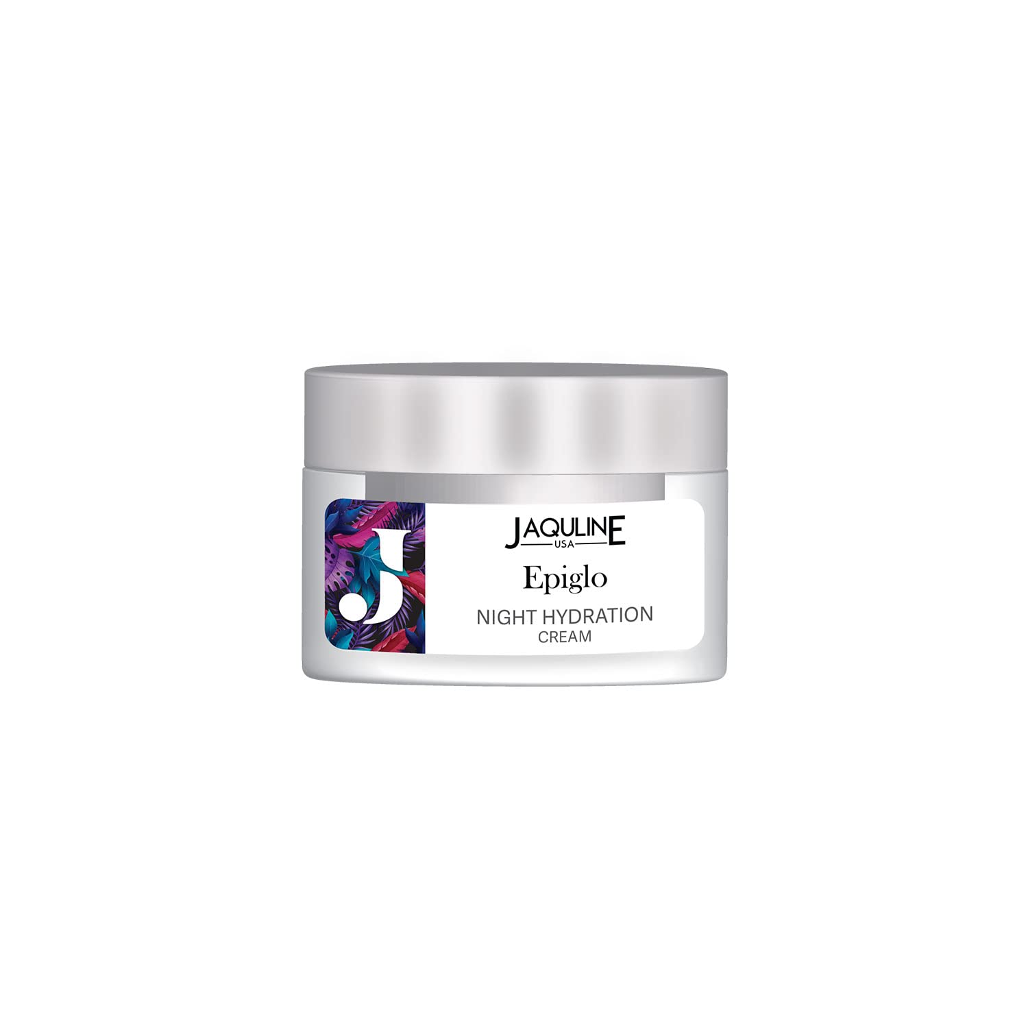 JAQULINE USA Epiglo Night Hydration Cream | Hydrating & Glowing | Improves Skin Texture | Infused with Sweet Almond Oil, Green Tea Extract & Vitamin E | Non-Irritant | Non-Oily | For All Skin, 50g