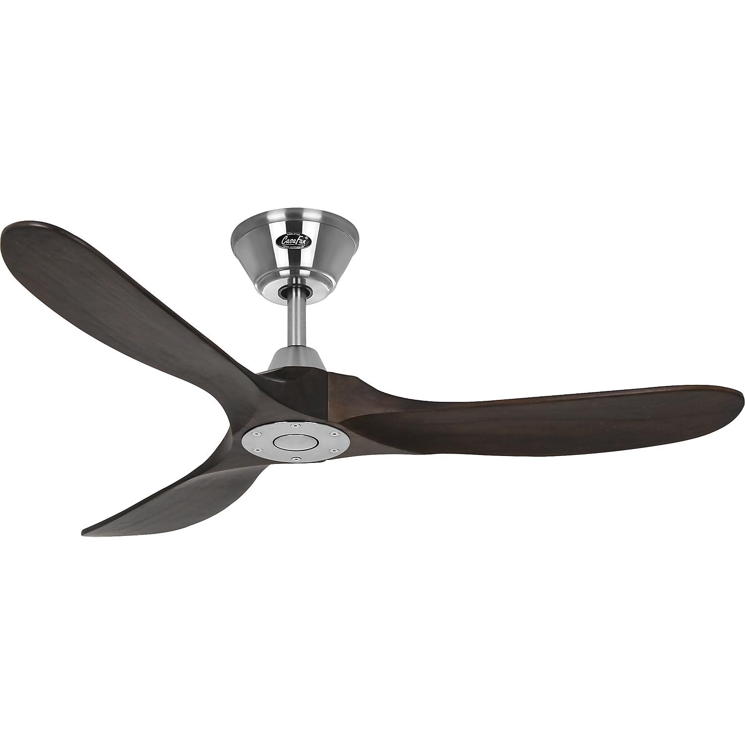 ECO GENUINO 122 Ceiling Fan, Energy-Saving & Quiet Fan with High-Quality Wooden Blades, 6 Speed Levels with Remote Control, for Rooms up to 16 m² and Slopes up to 12°