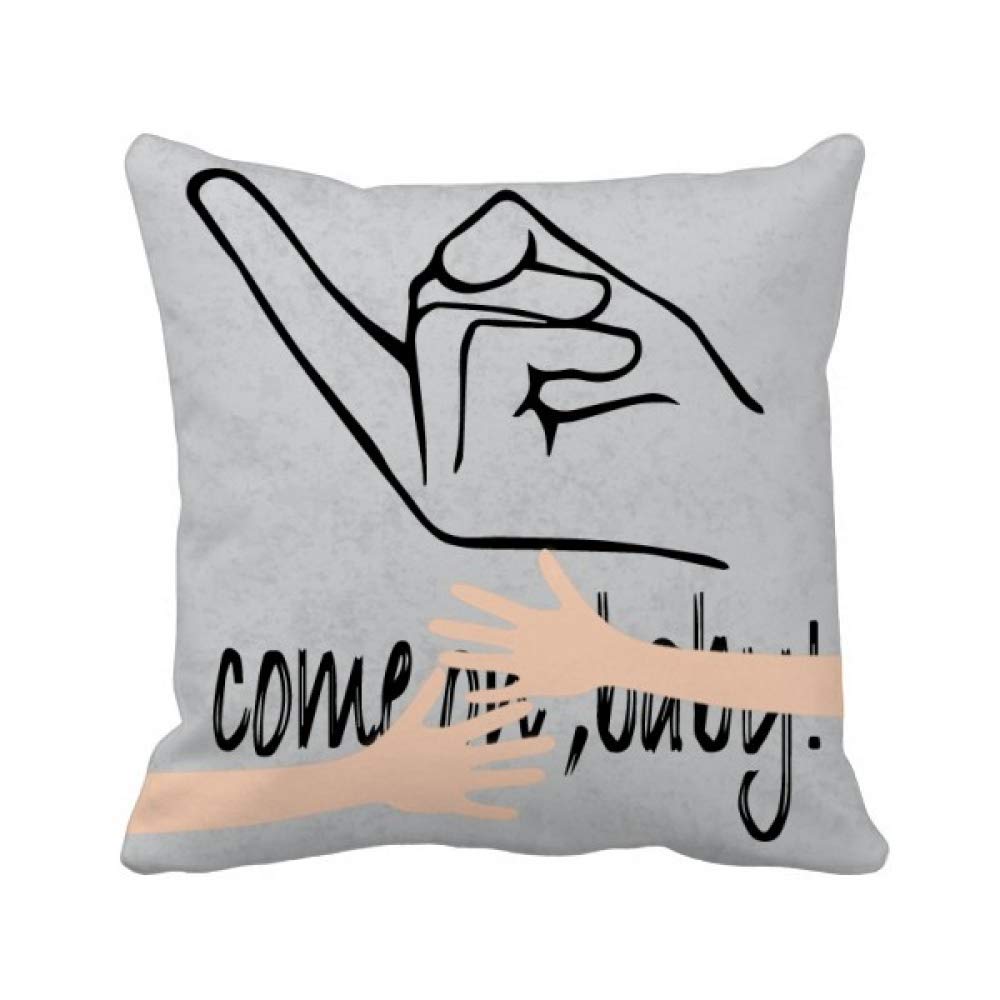 Coussin personnalisée séduire Geste textile maison noir décoration chambre