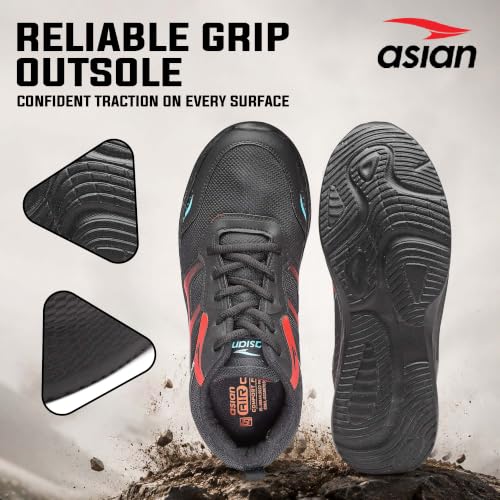 Image of ASIAN Toofan-02 Men's Sports Shoes | Breathable Upper, Steady Grip Sole, Lightweight Shoes for Gym & Daily Use