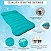 AKUDY SUV Air Mattress,Thickened Flocked Camping Bed for Car Trunk & Back Seat ， Includes Electric Pump & 2 Foot Pedals ， Portable Inflatable car Mattress for Camping,Sleeping
