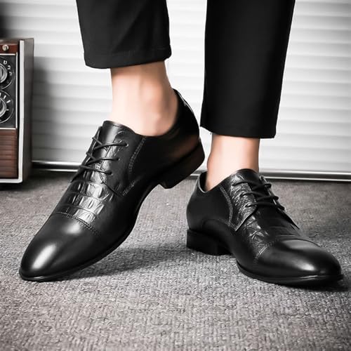 YZABEL Men's Dress Shoes Patent Leather Loafers Pointed Oxford Formal Business Tuxedo Shoes Men's Fashionable Dress Shoes2