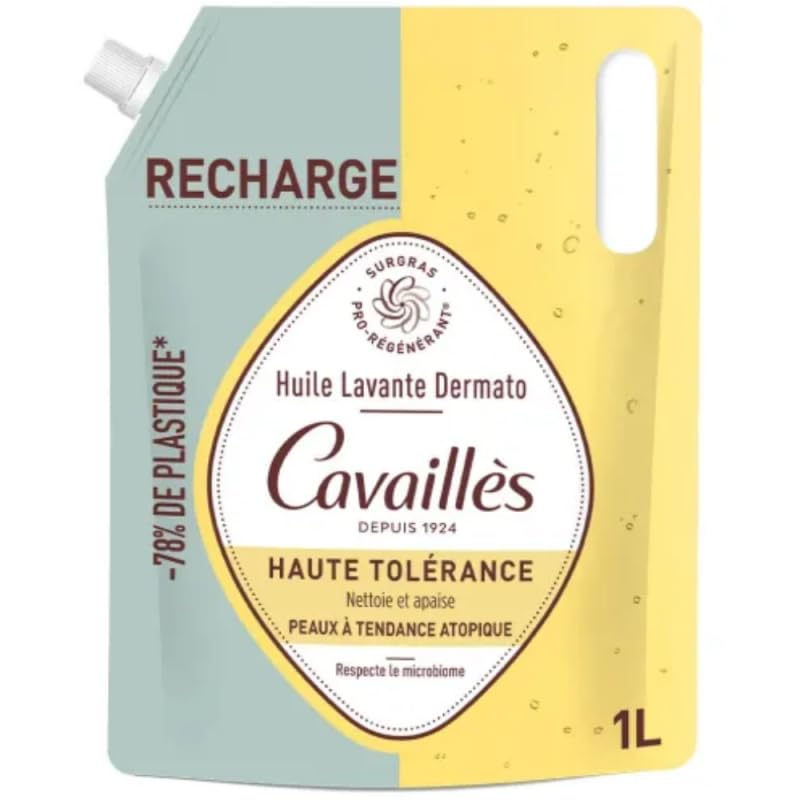 Rogé Cavaillès Huile lavante dermato haute tolérance recharge 1L
