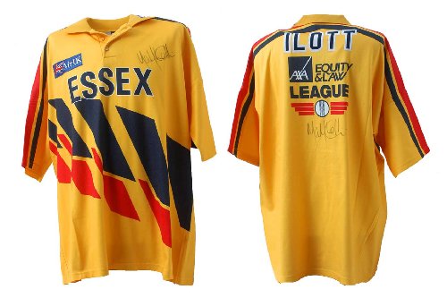  Mark Ilott firmata a mano Match Worn Essex ODI camicia (LOT259)