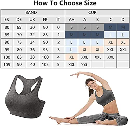 HBselect 3 stuks sportbeha bustier dames bralette natuurlijke vulling sportkleding katoen zonder beugel ademend joggen yoga jumping fitness - Image 8