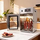 TBANVOO Meat Dryer and Curing Chamber, Food Dehydrator with 12/14/30 Hooks, 95-194°F Precise Temp Ctrl, Perfect for Making Biltong, Sausage at Home 1000W - Image 1