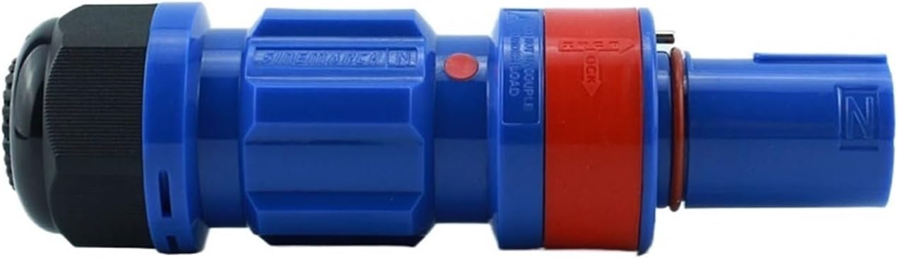 400 Amp Inline Female Line Drain Single Pole Power Connector Compatible with PowerLock(Gray)