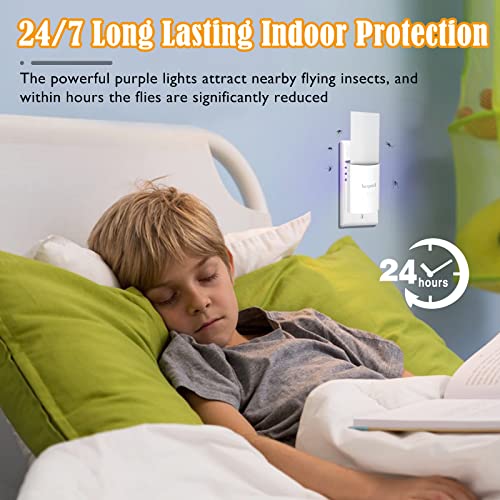 Indoor Flying Insect Trap Kit Bug Zapper Mosquito Catcher Electric Gnat Killer For Fruit Flies, Moths, Gnats, And Other Flying Insects (10 Refills) #TOP2