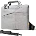 Produktbild Laptop-Hülle 15,4 Zoll Business Aktentasche Messenger Bag Computer-Hülle Schutztasche mit Griff Laptop Schultertasche kompatibel mit 14 Zoll MacBook Air MacBook Pro Dell Lenovo HP Grau