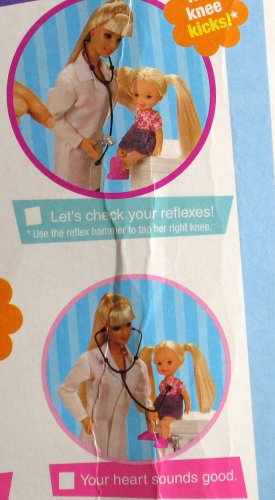 Muñecas Barbie y Kelly Carrera Doctor Infantil miniatura 7