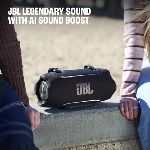 Image of JBL Xtreme 5 - Portable Waterproof Speaker - Black | Legendary JBL sound that hits harder with AI Sound Boost, Up to 28 hours of playtime, Shoulder strap with floating hooks