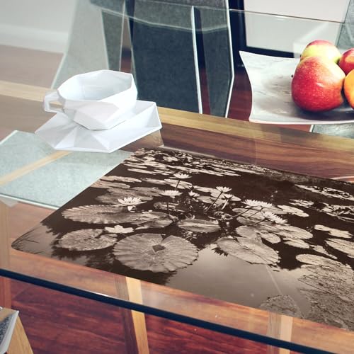 Napperon nénuphars en liège pour repas champêtre et décoration de table rétro
