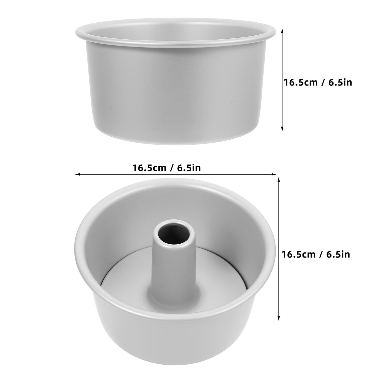 Housoutil Molde para Pastel Redondo de Aleación de Aluminio Base Desmontable Antiadherente 7 Pulgadas Juego de 3 Piezas Adecuado para Hornear Pasteles Tartas y Mousse