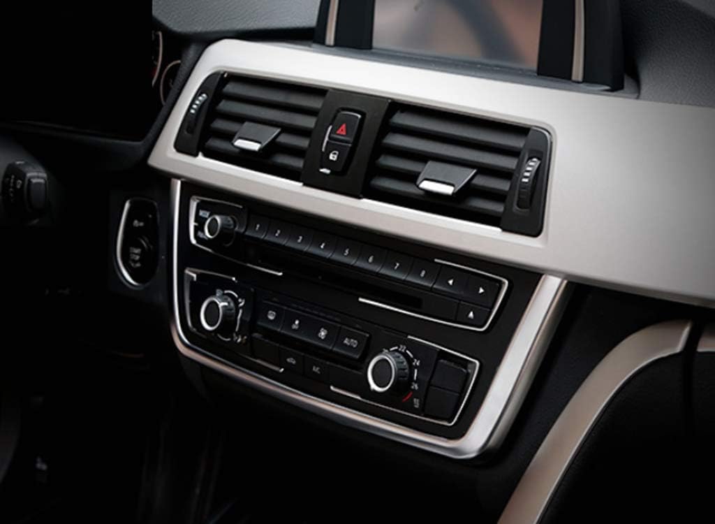 New Protective Center Control Trim Compatible with BMW 4 Series F32 F33 F36 2014-2019 420i 428i 435i (Silver)